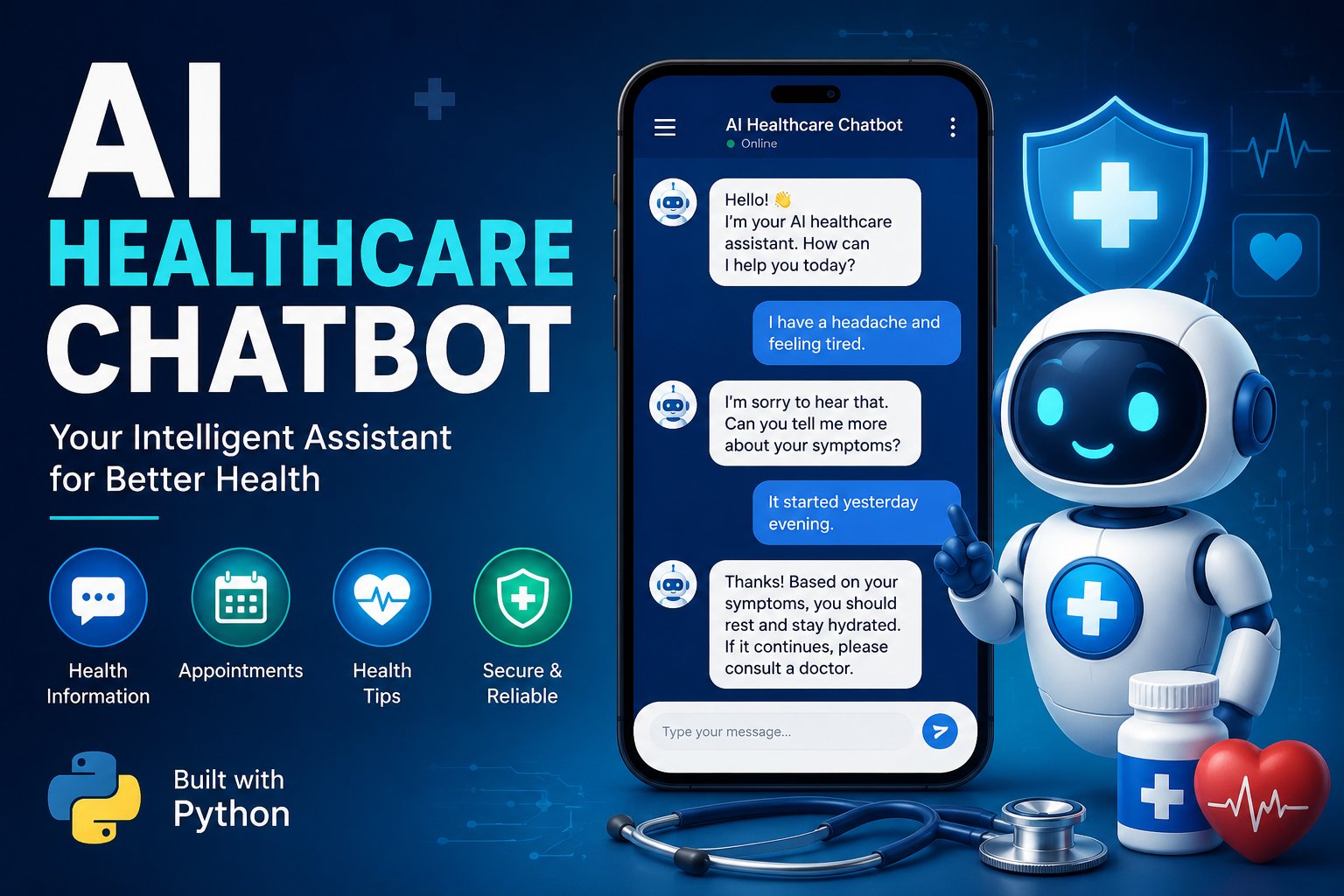 AI-powered healthcare chatbot